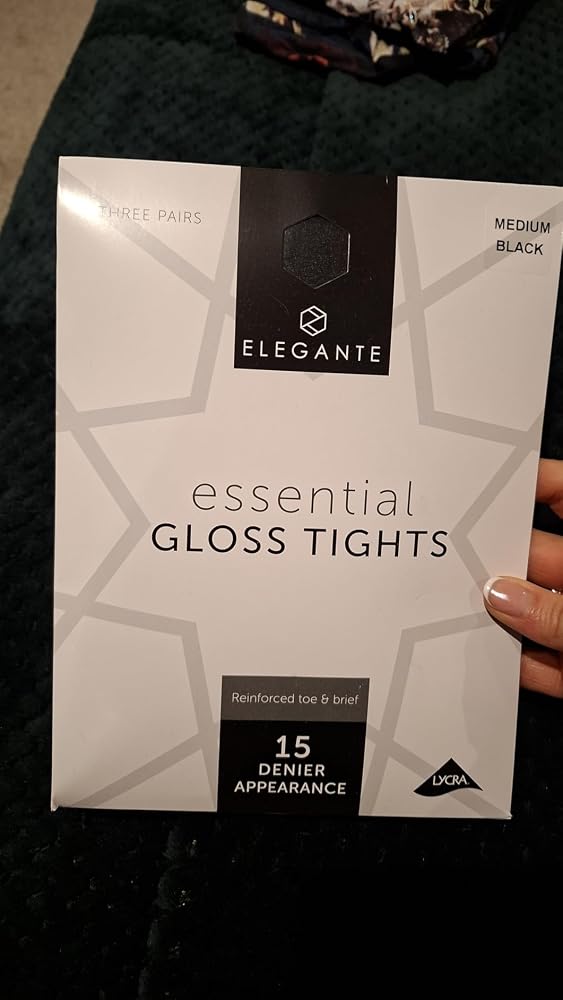 Customer photo of Essentials 15D Gloss Tights in Black