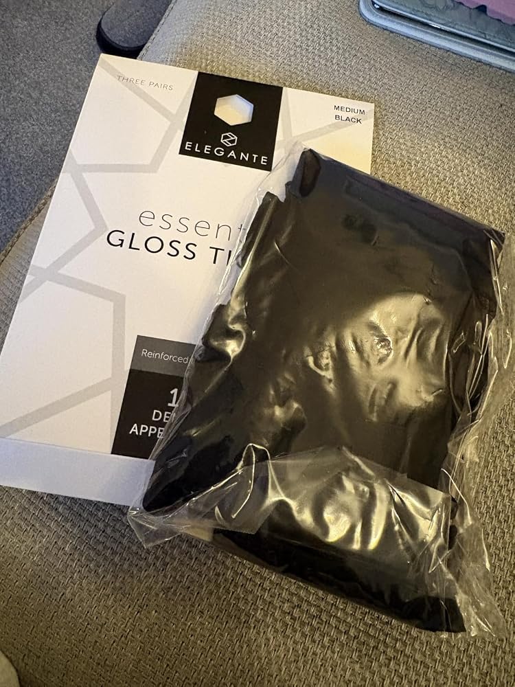 Customer photo of Essentials 15D Gloss Tights in Black